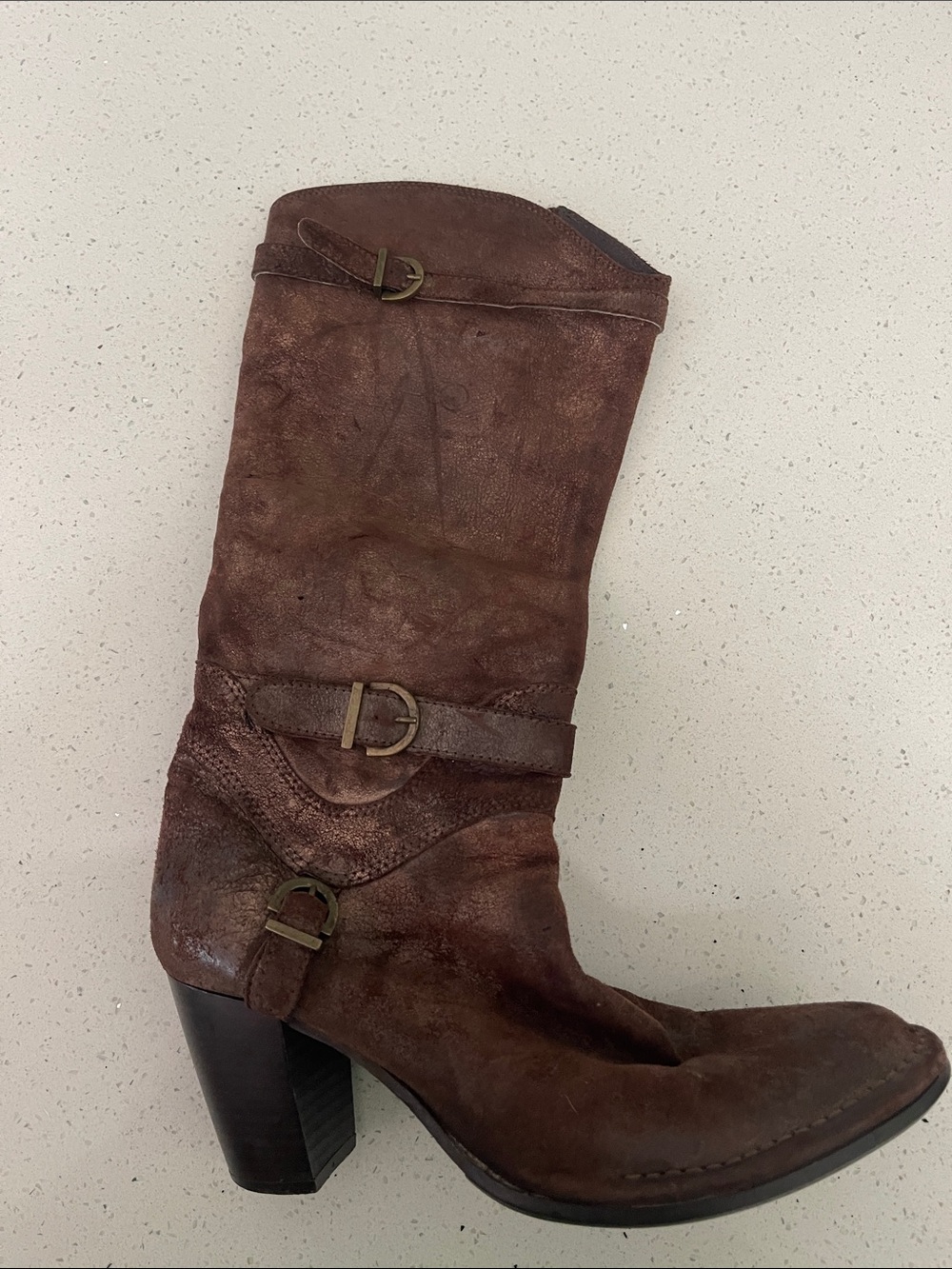 AFEF Disstressed Cowboy Boots‎ - Picture 8 of 8